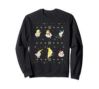 Doodle divertido loro Memes de birb cacatúa ninfa de navidad Sudadera