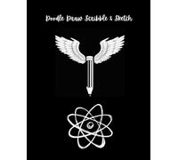 Doodle Draw Scribble & Sketch 8.5" x 11" 100 Blank Page Book