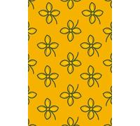 Doodle Flowers Notebook Journal for Women & Girls: Lined Notebook for Writing, Journaling, and Note-Taking, Cute Floral Design Seamless Pattern Cover, 6x9 inch, 120 Pages