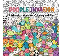 Doodle Invasion: Cute & Easy Whimsical Doodle Worlds to Color | Cute Kawaii Creatures, Fantasy Adventures, Cozy Objects, Food, Space, Nature & Magical Chaos for Relaxation and Stress Relief