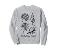 Doodle Line Art Conchas Marinas Cerdeña Italia Bombardeo Sudadera