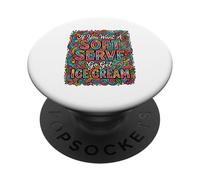 Doodle Si Quieres un Servicio Suave, ve a Conseguir Helado de Voleibol PopSockets PopGrip Adhesivo