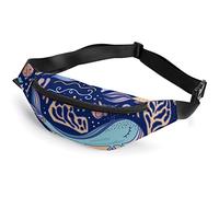 Doodle Sketch Cute Underwater Doodle Sketch Cute Underwater Fanny Pack, riñonera Deportiva para niños Adultos para Hombres y Mujeres