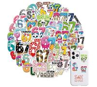 Doodle Sticker | 50 Sheets Waterproof Self Adhesive Labels, Sticky Numbers For Business House Door Wine Bottle Cups Packaging Birthday Christmas Use