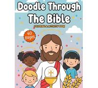 Doodle Through The Bible: Coloring & Activity Book for Kids Ages 4-8 • Single-Sided • Mazes • Word Searches • Dot-to-Dot