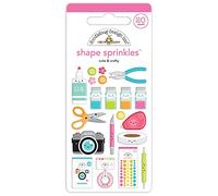 Doodlebug Sprinkles Adhesive Enamel Shapes-Cute & Crafty -DS7248