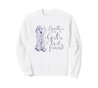 Doodles Are a Girl Best Friend Golden Labradoodle Puppy Sudadera