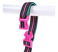 DOOG Correa De Perro CLIP-IT Rin Tin Tin 1,3-1,6m Verde/Rosa, Ajustable