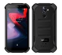 DOOGEE (3GB+32GB 4G Android 9.0 Sólido Móvil Libre Robusto - 5.5'' HD (Gorilla Glass 4) IP68/IP69K Militar Resistente IP68 Impermeable Smartphone, 4650mAh batería,Dual SIM,GPS,NFC - Negro
