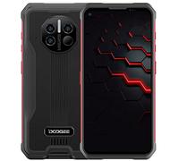 DOOGEE 5G Móvil Resistente V10, Batería 8500mAh,Termómetro Infrarrojo,6.39'' Robusto Teléfono Doble SIM, Android 11 Impermeable IP68 Smartphone,48MP Cámara Triple,Carga Inalámbrica,8GB+128GB Rojo