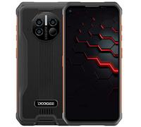 DOOGEE 5G Móvil Resistente V10, Batería 8500mAh,Termómetro Infrarrojo,6.39'' Robusto Teléfono Doble SIM, Android 11 Impermeable IP68 Smartphone,48MP Cámara Triple,Carga Inalámbrica,8GB+128GB Naranja