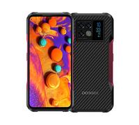 DOOGEE 5G Teléfono Resistente V20, 6.4'' AMOLED 2K Pantalla, Cámara Triple AI 64MP+Cámara Visión Nocturna 20MP, Móvil Impermeable Android 11, Dimensión 700 Octa Core 8GB+256GB Dual SIM NFC Rojo
