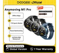 DOOGEE Anymoving M1 Pro: reloj inteligente con mapas sin conexión, funciones de monitoreo de la salud, GPS, Bluetooth, llamadas, función de inteligencia artificial y resistencia al agua, diseñado para