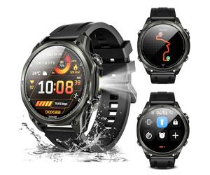 DOOGEE Anywise W1 - Reloj Inteligente GPS para Hombre, 6 Posiciones por satélite, rastreador de Fitness Impermeable a 50 m, Reloj Inteligente AI para Hombre de 1.43 Pulgadas Compatible con teléfono