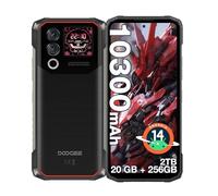 DOOGEE Blade 10 MAX Móvil Rugerizado Android 14, 20GB+256GB/2TB, 10300mAh Movil Irrompible, 6.56”HD+ 1.54’’ Pantalla Trasera, 50MP cámara Movil Resistente,4G Dual SIM/NFC/Face ID/ IP68 / IP69K