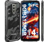 DOOGEE Blade 10 Móvil Todoterreno Android 14, 9GB RAM+128GB ROM TF/2TB, 6,56"FHD+ 90Hz Movil Resistente Agua y Golpes 5150mAh Batería Octa Core, 16MP+8MP Cámara, Widevine L1/IP68IP69K/GPS/Face ID-2024