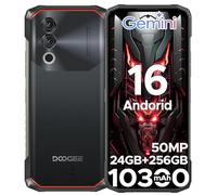 DOOGEE Blade 10 Power Android 16 Telefono Movil Resistente, 10300mAh 24GB+256GB/2TB Móvil Rugerizado, 6.6'' Smartphone NFC, Cámara 50MP/Face ID/Huella/Widevine L1/3 Ranura Tarjetas/Dual 4G/GPS/Huella
