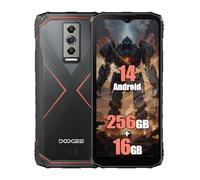 DOOGEE Blade 10 Pro Rugged 4G Téléphones Portables Débloqués (2024), 16GB + 256GB, Batteria 5150mAh, 50MP + 8MP Smartphones, Android 14, 6,56 pollici, NFC, Face ID, 11mm Thin Rouge
