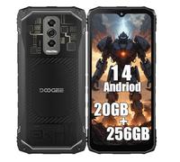 DOOGEE Blade 10 Ultra 4G Téléphones Portables Débloqués, 20 Go + 256 Go, 6,56", AI 50MP + 8MP, Batterie 5150mAh, Android 14 Smartphones, Octa Core, IP68/GPS/NFC/Face ID