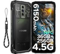 DOOGEE Blade 10 Ultra Energy Móvil Resistente 36GB RAM+ 256GB ROM 2TB/10.7mm Teléfono Móvil Rugerizado Android 15, NFC 6.56" HD+Dual SIM/6150mAh OTG /64MP+8MP/Face ID/Huella Moviles Rugerizados 4.5G