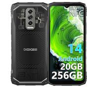 DOOGEE Blade 10 Ultra Móvil Resistente Android 14 (2024), 20GB RAM+ 256GB ROM/2TB Movil Todoterreno, 6.56", Cámara 50MP+8MP, 5150mAh Telefono Irrompible 4G Octa Core, IP68/NFC/Face ID/Huella Dactilar