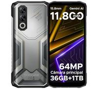 DOOGEE Blade 20 Max Telefono Movil Irrompible, 36GB+1TB/2TB Móvil Resistente 11800mAh/33W, Helio G100 Teléfono NFC, 6,6" 120Hz Moviles Rugerizado Android 15, 64MP+20MP+16MP, 4G Dual SIM/Face ID Movils