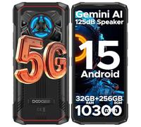 DOOGEE Blade 20 Play 5G Movil Irrompible Android 15, 32GB RAM+256GB ROM/2TB, Móvil Resistente 10300mAh,6,6" FHD+ 90Hz Móvil Todoterreno, Dimensity 7050, 50MP/NFC/Huella&Face ID/Doble SIM/125dB/LED