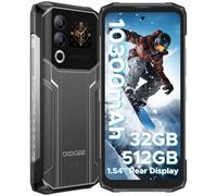 DOOGEE Blade 20 Ultra Movil Irrompible, 32GB+512GB/2TB TF, 10300mAh Batería Móvil Rugerizado, Pantalla Trasera Multifunción 1,54’’ + Pantalla 6,6’’, 50MP+8MP, NFC/Dactilar&Face ID/Triple ranura/IP68