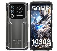 DOOGEE Blade 20 Ultra Telefono Resistente-10300mAh, 32GB+512GB Irrompible Android 14, 1.54" Pantalla Trasera Multifunción, 50MP+8MP 6.6'', Face ID/Ranuras para Tarjetas Triples/IP68