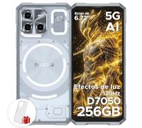 DOOGEE Blade GT 5G Telephone Incassable, 32 Go RAM + 256 Go ROM, Batterie 5500mAh, Écran 6.72 Pouces FHD+ 120Hz, AI Camara 48MP, Octa-Core 6nm, Android 14, Double SIM, NFC, Ultra Mince, 2024 - Argent
