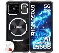 DOOGEE Blade GT Movil Irrompible 5G, 32GB RAM+256GB ROM(2TB) DDR5, 6.72”FHD+120Hz Teléfono Movil Todoterreno Android 14 5500mAh 48MP AI Cámara Smartphone Dimensity 7050 6nm WIFI6/NFC/Efecto de luz LED