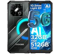 DOOGEE Blade GT Pro Movil Irrompible 5G, 32GB RAM+512GB ROM (TF 2TB) 6,72" FHD+120Hz Teléfono Móvil Resistente 100MP+32MP, 5800mAh, Android 14 Dimensity 7025 6nm/IP68IP69K/GPS/NFC-Efecto de luz LED