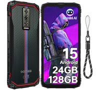 DOOGEE Blade10 Energy(2025) Movil Irrompible Android 15, 24GB+128GB/2TB Móvil Resistente, 6.56" HD+ 90Hz Móvil Todoterreno, 6150mAh Móvil Rugerizado, Cámara 16MP/NFC/IP68/IP69K/OTG/FACE ID/GPS/3 Slots