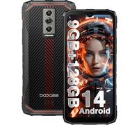 DOOGEE Blade10 Móvil Resistente Android 14, 9GB RAM+128GB ROM(TF 2TB), Cámara 16MP+8MP, Batería 5150mAh, 6.56" 90Hz Teléfono Móvil Cuerpo Ultrafino de 10.7mm Dual 4G SIM/Face id/IP68 /IP69K