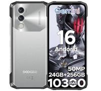 DOOGEE Blade10 Power Teléfono Móvil Irrompible Libre Android 16, Movil Resistente 10300mAh/18W, 24GB+256GB/TF 2TB, Pantalla 6,6'' HD+, Cámara AI 50MP, 3 Ranuras/Widevine L1/NFC/GPS/Face ID Huella 2026