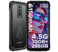 DOOGEE Blade10 Pro Energy Móvil Resistente Android 15, 4.5G 10.7mm Ultra Fino Movil Todoterreno, 32GB+256GB/2TB, 6150mAh Batería, 50MP Cámara Móvil Rugerizado, 6.56" HD, IP68 / IP69K /NFC/OTG/GPS