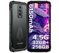 DOOGEE Blade10 Pro Energy Móvil Resistente Android 15, 4.5G 10.7mm Ultra Fino Movil Todoterreno, 32GB+256GB/2TB, 6150mAh Batería, 50MP Cámara Móvil Rugerizado, 6.56" HD, IP68 / IP69K /NFC/OTG/GPS