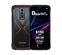 DOOGEE Blade10 Pro Energy Móvil Rugerizado Android 15, 6GB RAM+256GB ROM, 6150mAh, 6.56" HD+ 90Hz IPS, 50MP AI Camara, Octa Core, Dual SIM, NFC, Telefonos Movil Resistente Libres, 2025, Rojo
