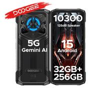 DOOGEE Blade20 Play 5G AI Rugged Phone Android 15 Gemini Al 10300mAh Battery 6.6'' Display AI Camera 8GB 256GB Red