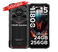DOOGEE Blade20 Pro - Teléfono robusto de 6.6" con Gemini AI, batería de 11800mAh, 24GB de RAM (6+18), 256GB de almacenamiento, Android 15, altavoz de gran amplitud 125dB. 6 Go 256 Go BK Silver