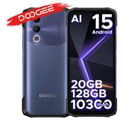 DOOGEE Blade20 Rugged Phone Android 15 Gemini AI 10300mAh Battery 6.6'' HD+ Display 4GB 128GB Global 4GB 128GB Silver