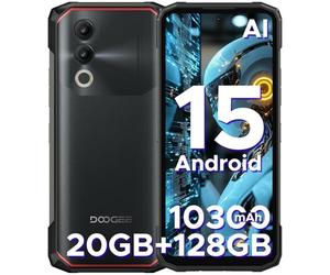 DOOGEE Blade20 Telefono Movil Irrompible, 10300mAh Móvil rugerizado Andriod 15, 6.6'' HD+90Hz 20GB+128GB/2TB, Móvil Resistente Widevine L1/Smartphone 4G Dual SIM/NFC/GPS/3 Ranuras/Face ID 2025
