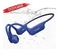 DOOGEE BoneBeat Swim Lite, Auriculares Deportivos de Conducción Ósea, Auriculares Inalámbricos Bluetooth 5.4, Resistentes al Agua IP68, con Micrófono, 32 GB Blue