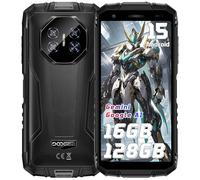 DOOGEE Fire 3 Pro Movil Irrompible Android 15, 16GB+128GB/2TB Movil Resistente, 5,5 Pulgadas HD+ Móvil Rugerizado, 8350mAh, Cámara 16MP Telefono Móvil, Dual 4G SIM/NFC/OTG/Face ID/GPS/Widevine L1