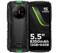 DOOGEE Fire 3 Teléfono Movil irrompible Android 15, 5.5" IPS HD+, 8350mAh,12GB +64 GB/2TB TF movil Resistente,13MP+8MP,Octa Core,NFC/Face ID/GPS/OTG/3,5mm/Widevine L1/IP68&IP69/4G Dual SIM Smartphone