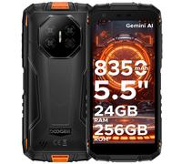 DOOGEE Fire 3 teléfono Ultra resistente Gemini AI Android 15 8350mAh batería 24GB(6 +18) 256GB UNISOC T7200 Widevine L1 NFC teléfono 6GB 256GB Green