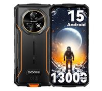 DOOGEE Fire 5 13000mAh Movil Irrompible Android 15, 12GB + 64GB / 2To Telefono Resistente, 6.6" & 90Hz Display, 13MP+8MP, NFC Movil Indestructible, IP68/IP69K/ Triple Card Slots/GPS Rugerizado