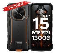 DOOGEE Fire 5 6.6" Rugged Phone 13000mAh Battery NFC Smartphones 12GB (3+9) RAM 64GB ROM Android 15 Google Pay Support 3GB 64GB Green