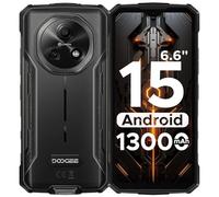 DOOGEE Fire 5 Teléfono Móvil Irrompible 6,6" HD+/90Hz 13000mAh, 12GB+64GB/2TB Android 15 Movil Resistente, Cámara 16MP Smartphone/NFC/OTG/Face ID/GPS/GMS/Dual SIM 4G Móvil Rugerizado 2025