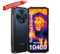 DOOGEE Fire 6 Rugged Phone 6.56" 90Hz Display 6GB RAM 256GB ROM Thermal lmaging 50MP AI Main Camera 6GB 256GB Black